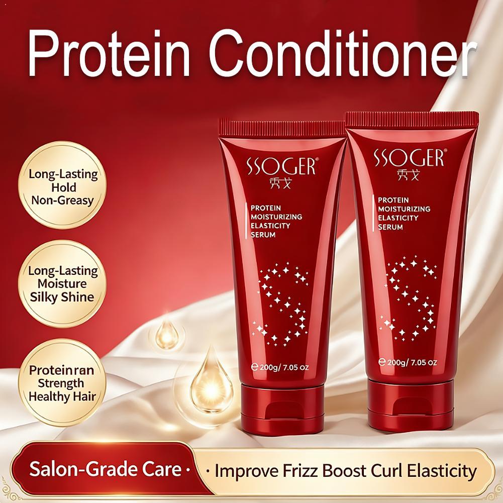 Hair Care Heat Protectant - プロテイン配合の洗い流さないヘアセラム、保湿・コンディショニングケア、縮れを抑え、熱ダメージから保護するスムージングヘアマスク