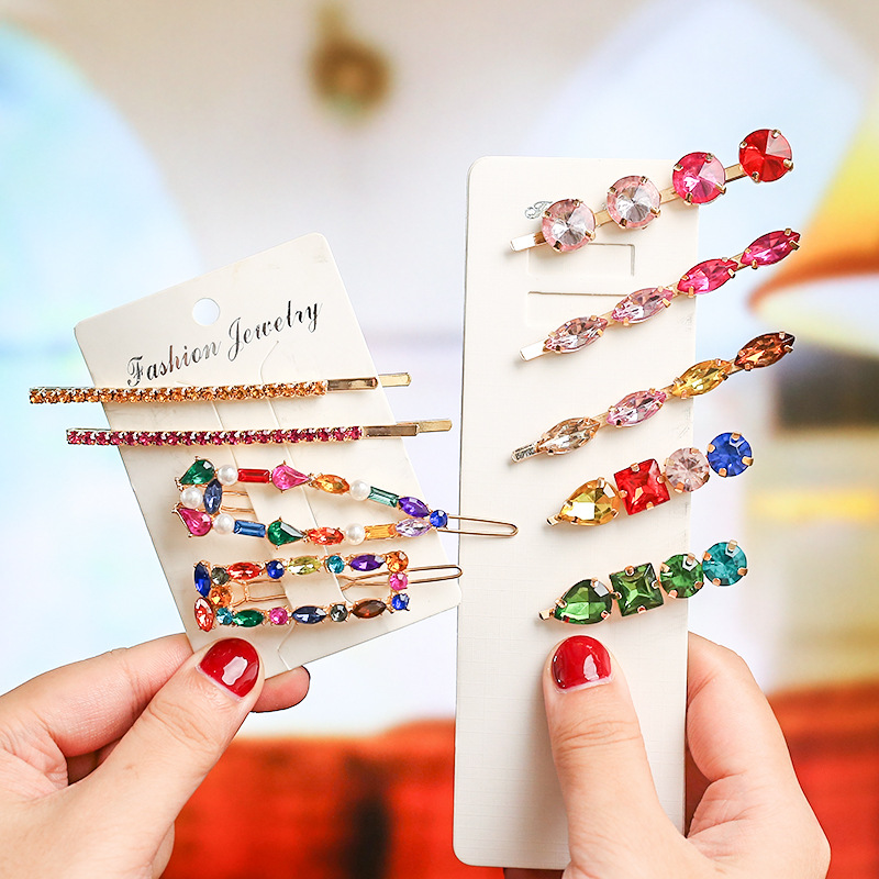 Bobby Pin Bulk - 女性と女の子のためのマルチカラークリスタルヘアピン,ヘアクリップ,ヘアアクセサリー,2020