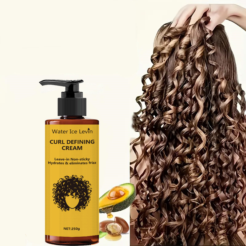 Argan Oil Treatment - カールディファイニングクリーム - モロッコ産アルガンオイル配合、長時間キープ、縮れ防止、弾力のあるボリュームのあるカール、ウェーブヘアや巻き毛に適した保湿スタイリング