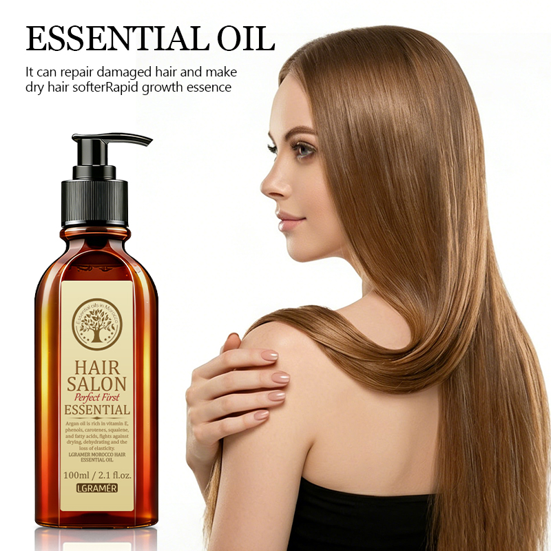 Argan Oil Treatment - 100 ミリリットルモロッコアルガンヘアエッセンシャルオイルヘアサロンケア血清抗縮れ修復乾燥ダメージヘア栄養頭皮に栄養を与える光沢のある髪