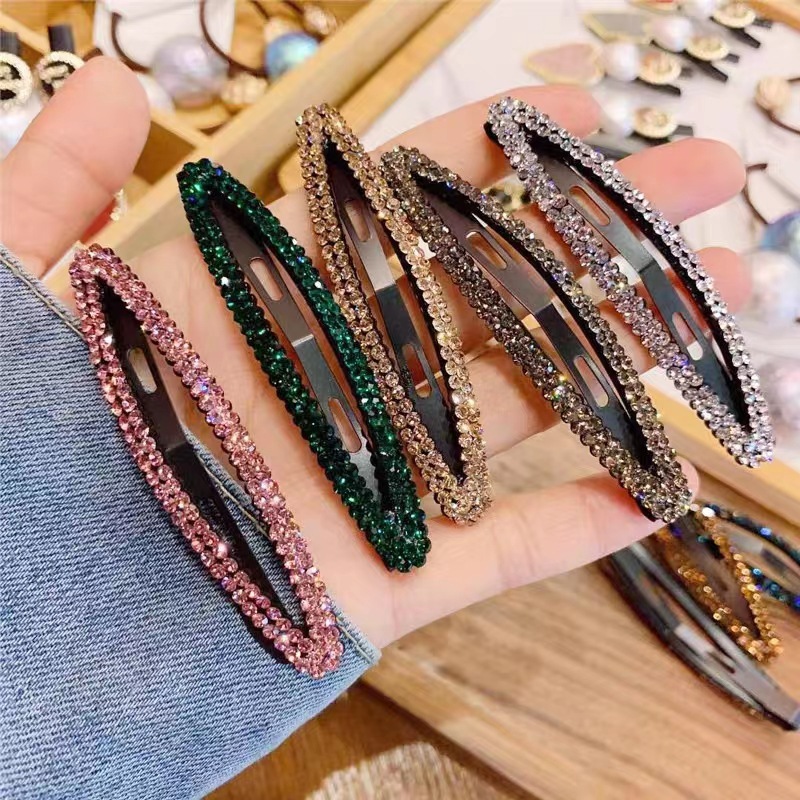 Bobby Pin Bulk - ラインストーンヘアクリップセット キラキラクリスタルボビーピン 女性用 ガールズ ファッションジュエリーアクセサリー マルチカラーグリッターヘアピン