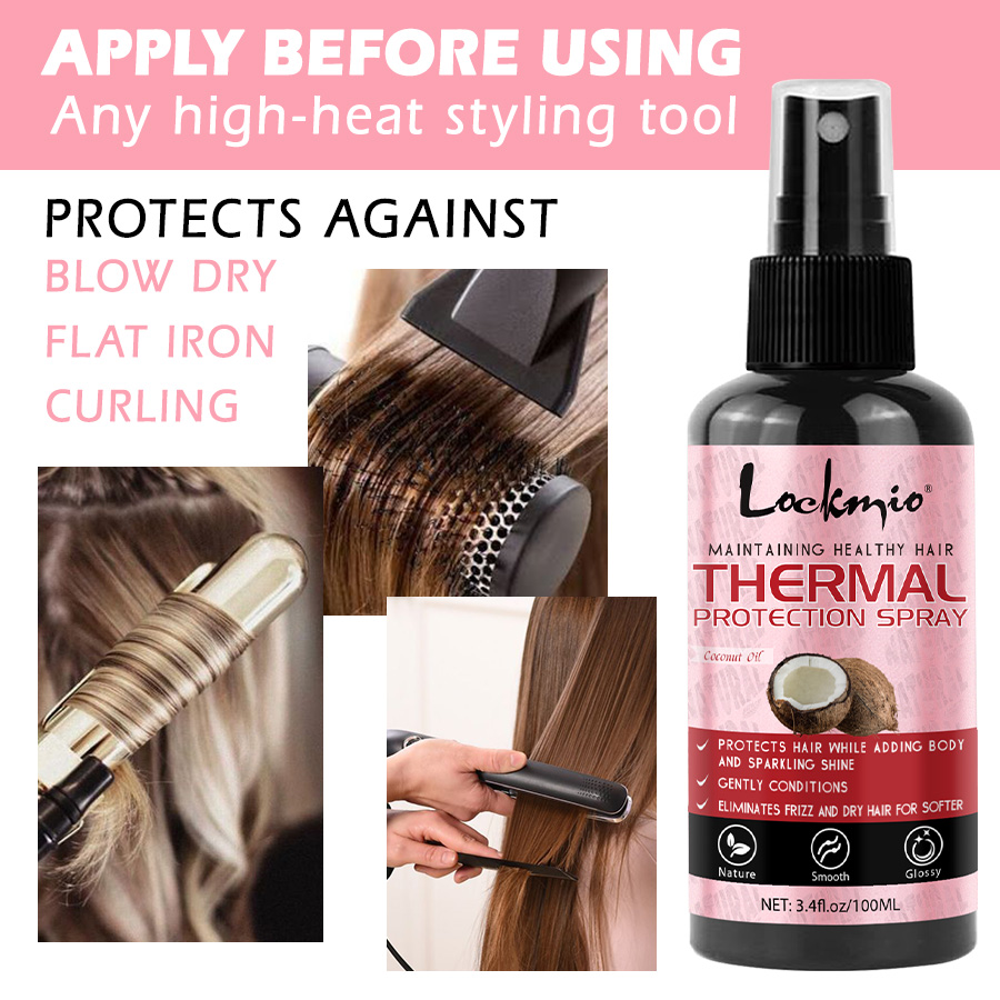 ヒートプロテクトスプレー、チェベバター、レオパード柄サテンボ - Hair Care Heat Protectant のレビューと価格
