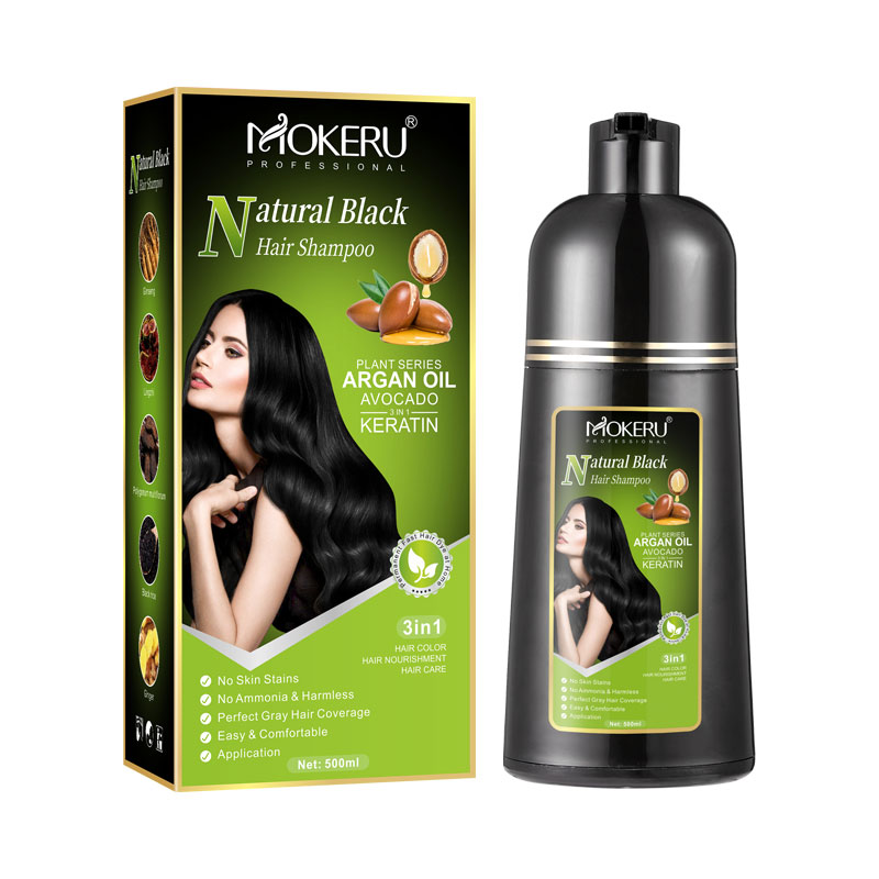 Mokeru アンモニアフリーケラチンヘアカラーシャンプーコ - Argan Oil Treatment のレビューと価格