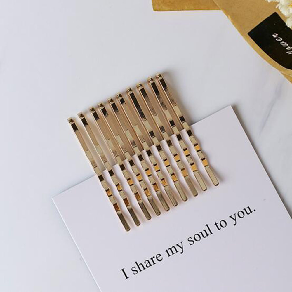 10 個ヘアクリップヘアピンゴールド金属振っカーリーバレッタ - Bobby Pin Bulk のレビューと価格