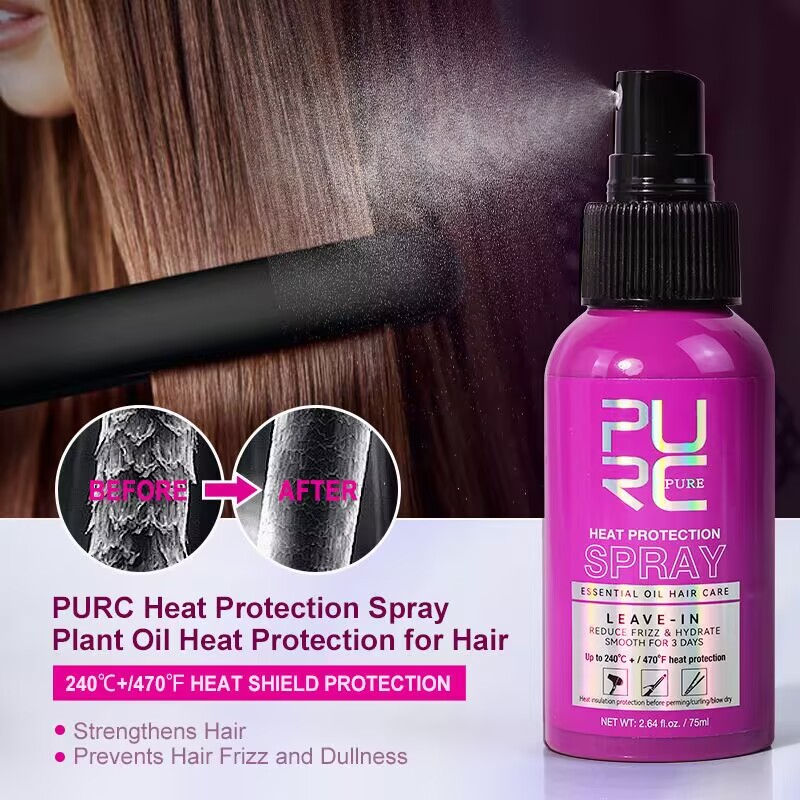 PURC ヒートプロテクトスプレー ココナッツオイル くせ毛 - Hair Care Heat Protectant のレビューと価格