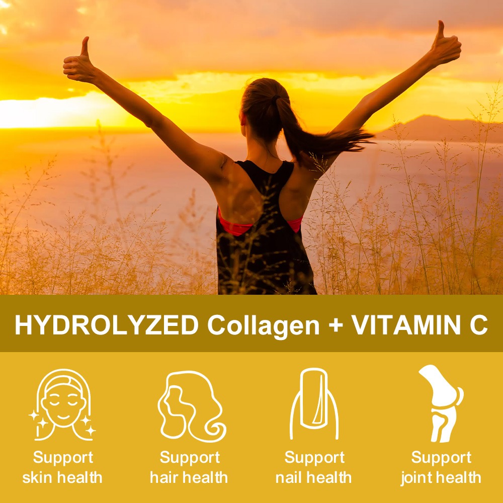 加水分解コラーゲンペプチドサプリメント プラスビタミンC、ア - Hair Care Vitamin のレビューと価格