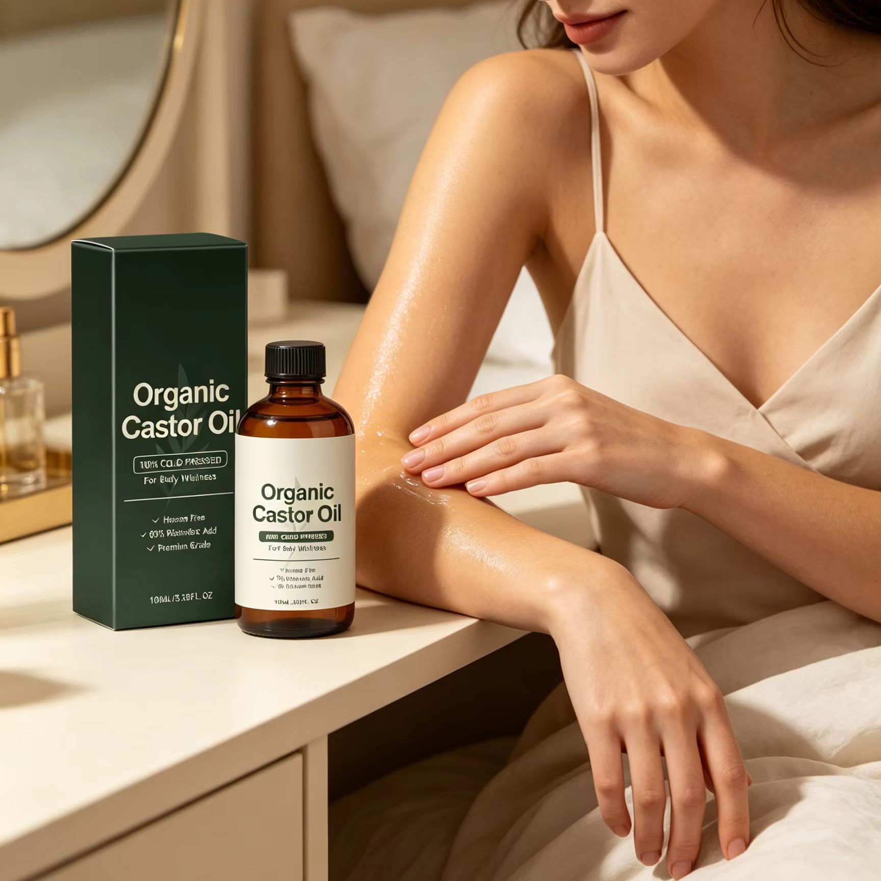 オーガニックキャスターオイル コールドプレス 深層保湿 肌の - Castor Oil Cold Press のレビューと価格