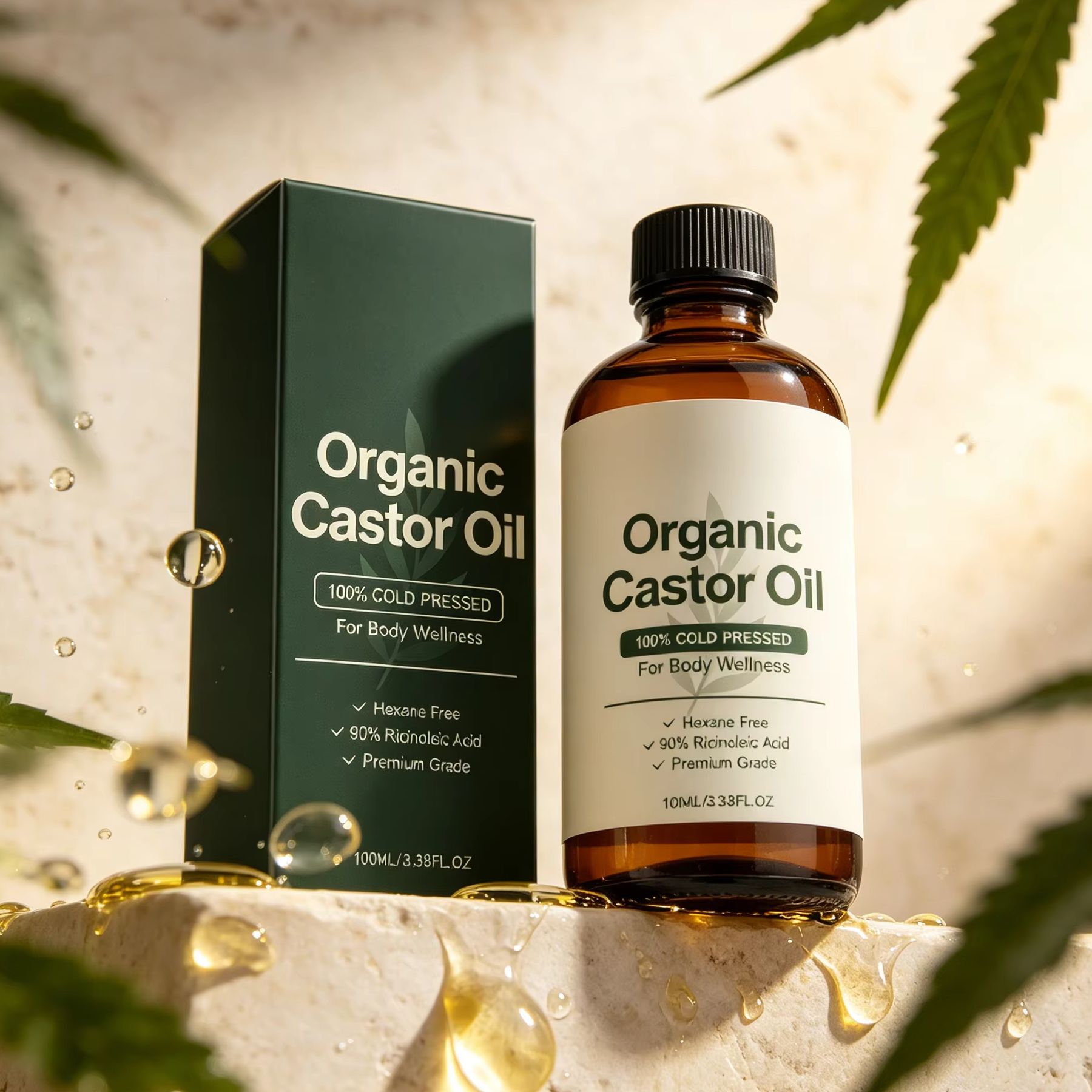 オーガニックキャスターオイル コールドプレス 深層保湿 肌の - Castor Oil Cold Press のレビューと価格