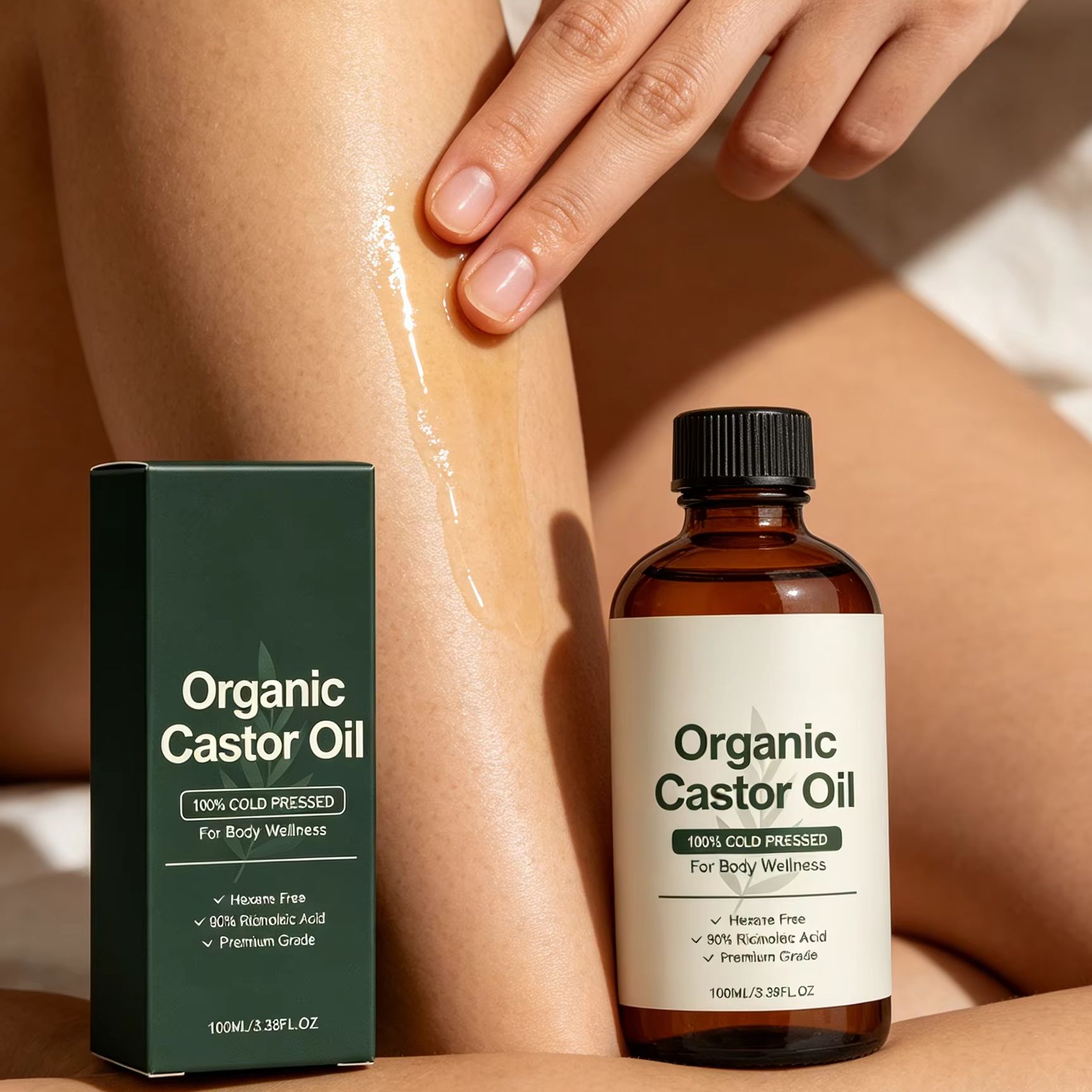 オーガニックキャスターオイル コールドプレス 深層保湿 肌の - Castor Oil Cold Press のレビューと価格