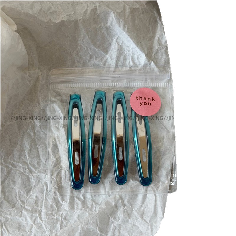 新しいKスタイルのアイシーで透明なスナップヘアクリップ、女の - Bobby Pin Bulk のレビューと価格