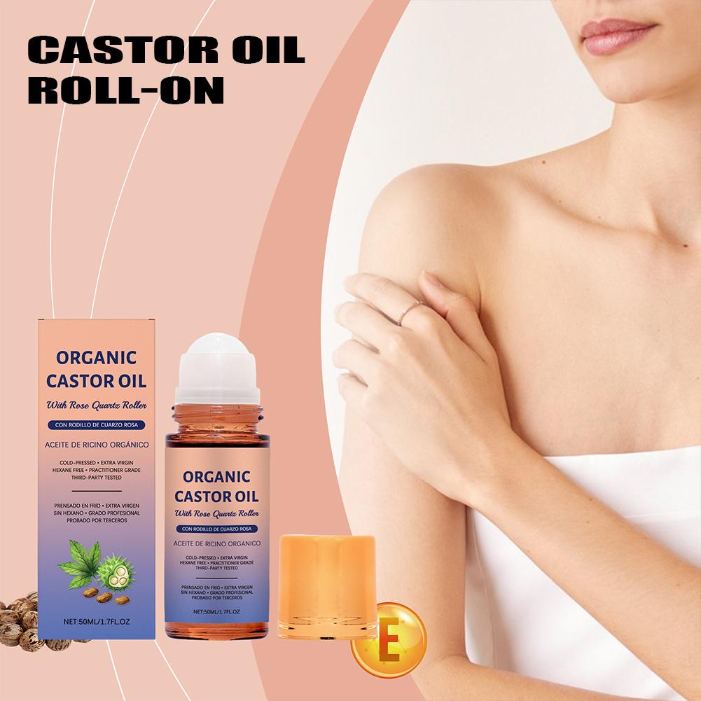 ロールオンオーガニックコールドプレスキャスターオイル、ローズ - Castor Oil Cold Press のレビューと価格