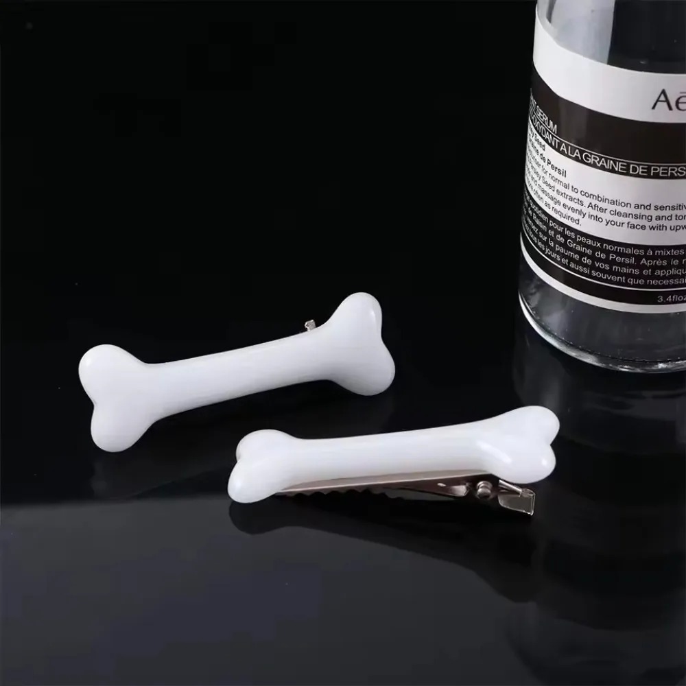 Y2K ホワイトボーンヘアクリップかわいいボビーピンガールフ - Bobby Pin Bulk のレビューと価格