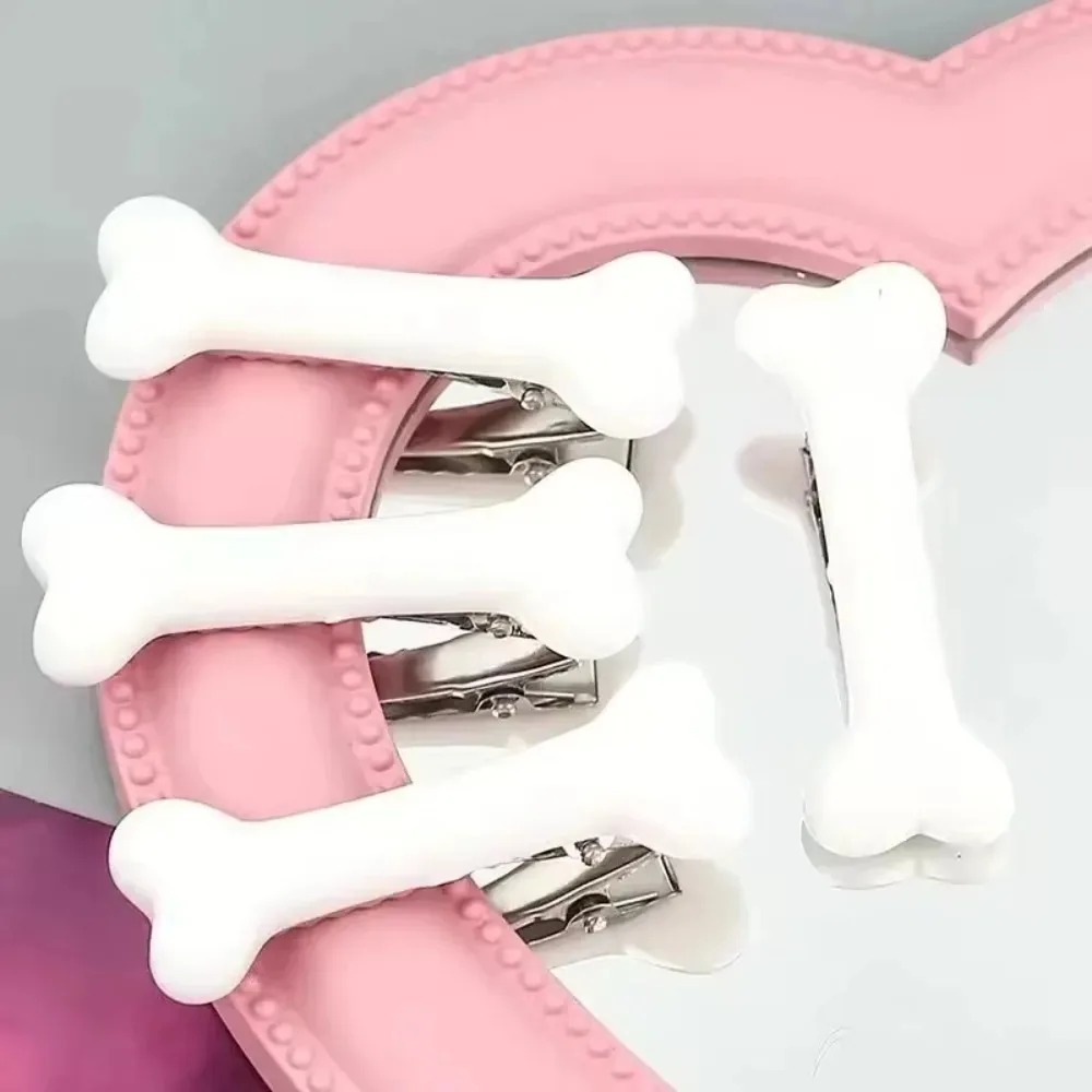 Y2K ホワイトボーンヘアクリップかわいいボビーピンガールフ - Bobby Pin Bulk のレビューと価格