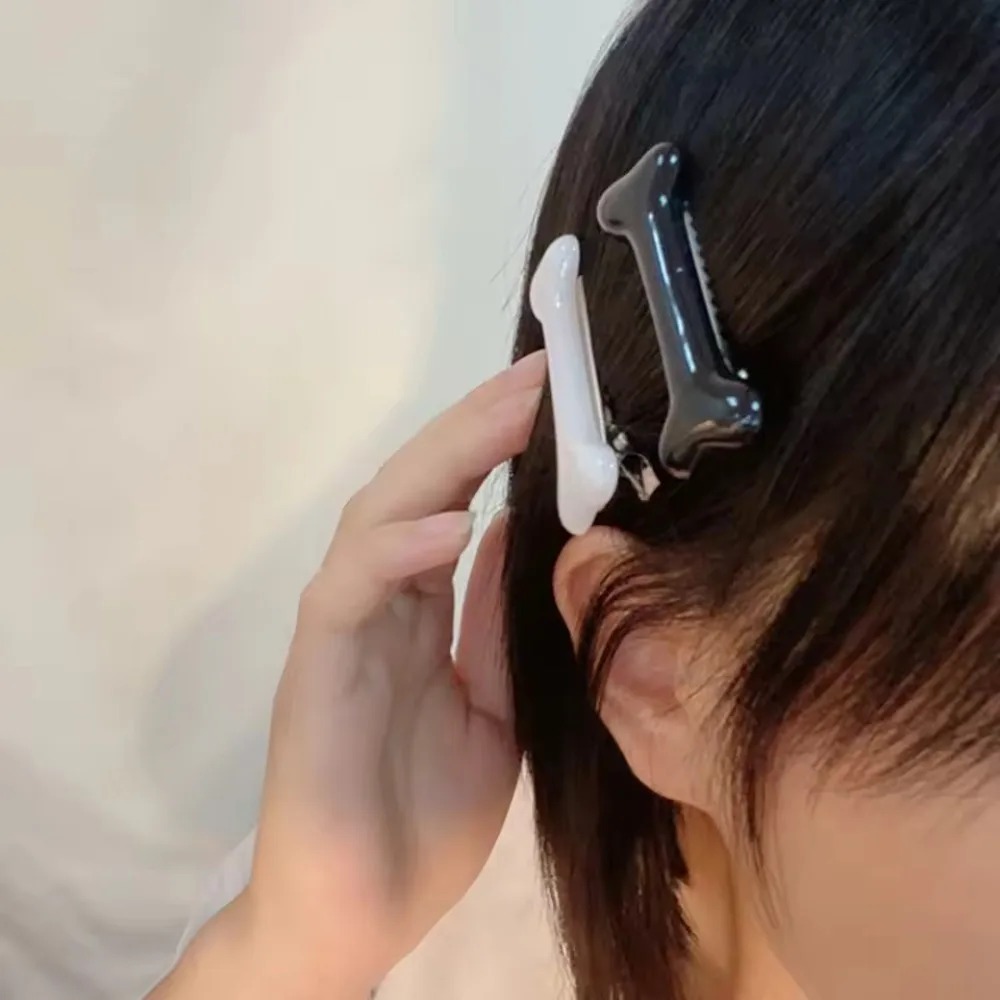 Y2K ホワイトボーンヘアクリップかわいいボビーピンガールフ - Bobby Pin Bulk のレビューと価格
