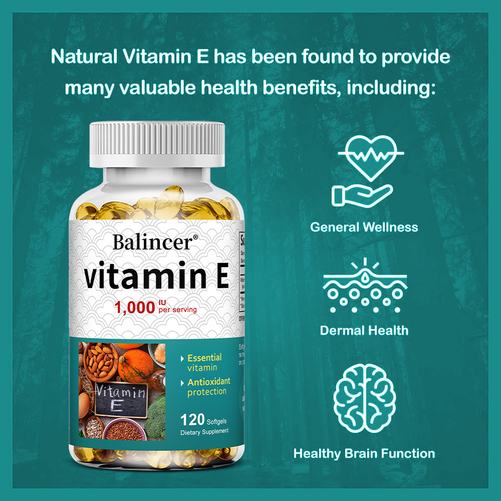 天然ビタミンEカプセル、抗酸化サプリメント、肌、髪、爪、心臓 - Hair Care Vitamin のレビューと価格