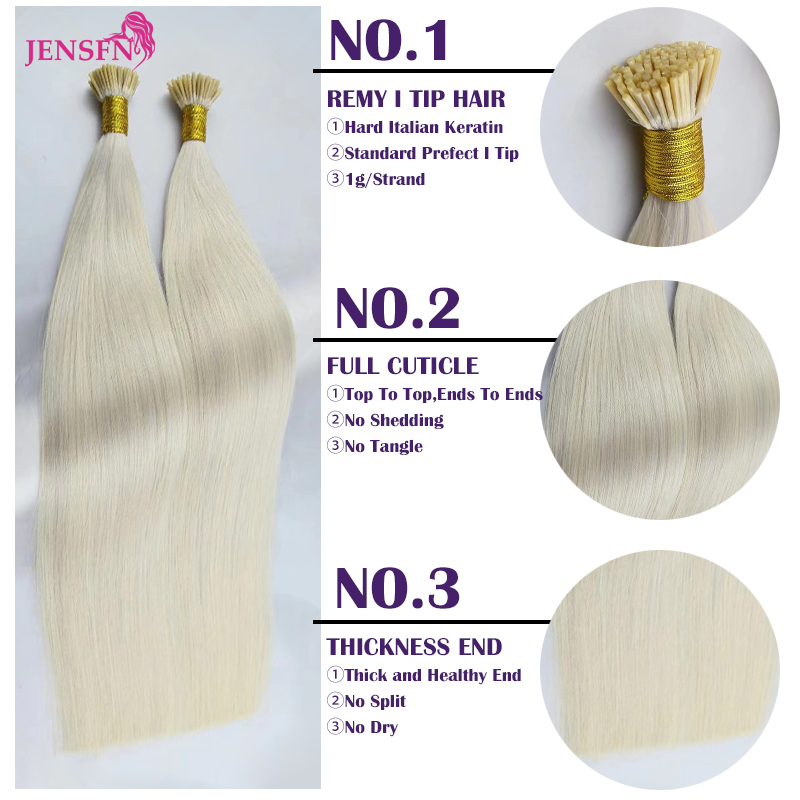 JENSFN I チップヘアエクステンション 1g/ストラン - Hair Care Tips のレビューと価格