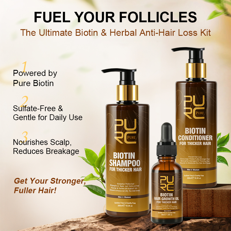 PURC 男性用高速育毛製品ビオチン抗脱毛オイルシャンプーコ - Argan Oil Treatment のレビューと価格