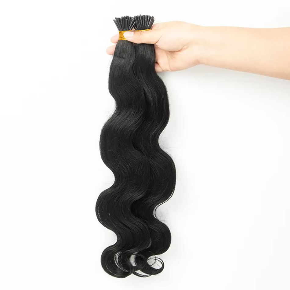 Iチップヘアエクステ ボディウェーブ 本物の人毛 Iチップエ - Hair Care Tips のレビューと価格