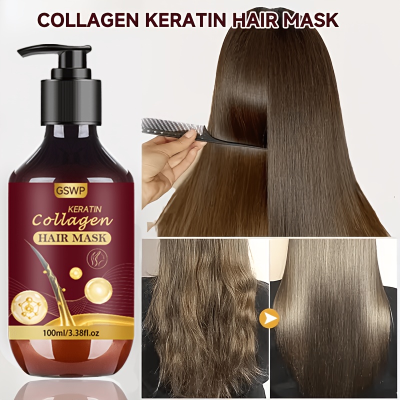 GSWP コラーゲン ケラチン ヘアマスク、保湿＆水分補給、 - Hair Care Heat Protectant のレビューと価格