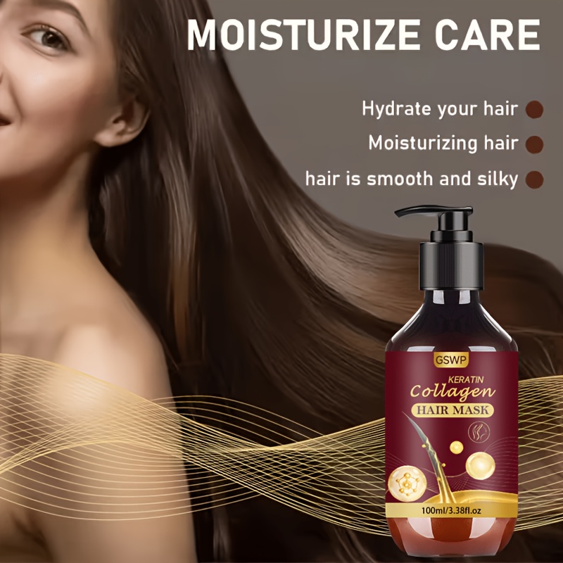 GSWP コラーゲン ケラチン ヘアマスク、保湿＆水分補給、 - Hair Care Heat Protectant のレビューと価格