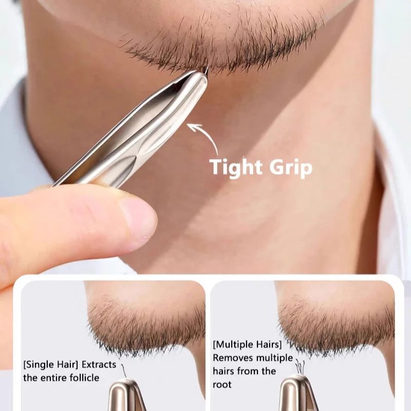 プレミアムラウンドチップピンセット精密眉毛ひげ顔の毛除去クリ - Hair Care Tips のレビューと価格