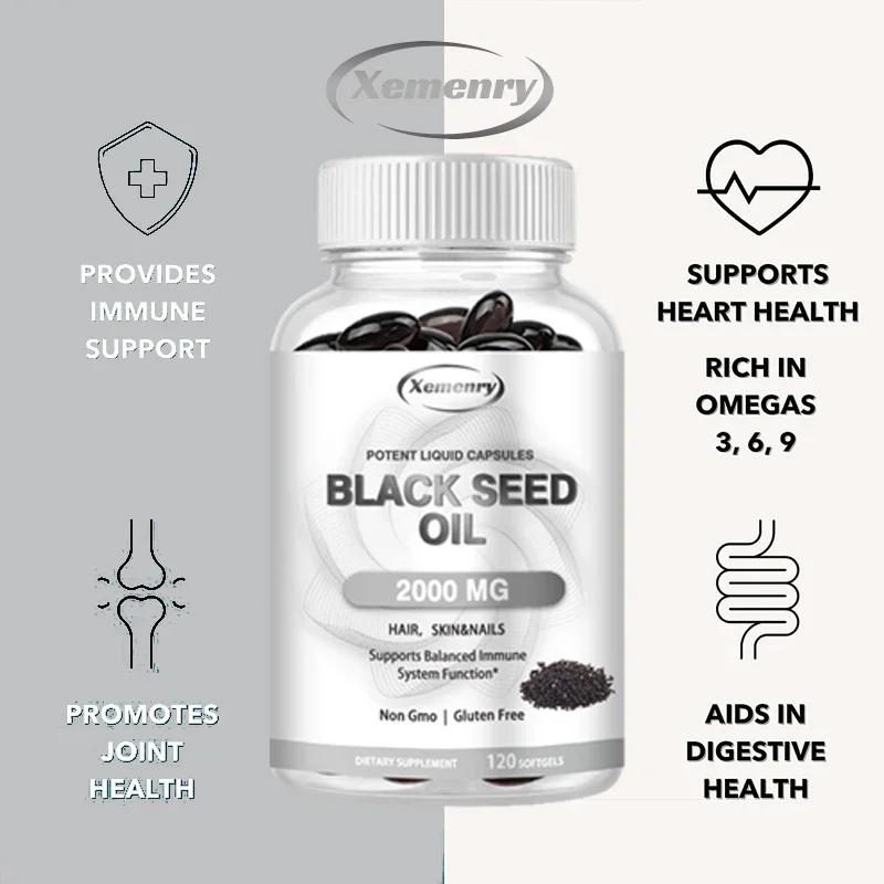 ビーガンブラックシードオイルカプセル - 純粋なコールドプレ - Castor Oil Cold Press のレビューと価格