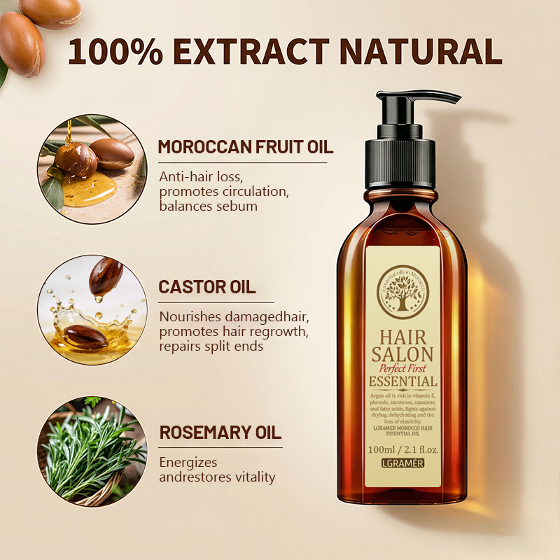 100 ミリリットルモロッコアルガンヘアエッセンシャルオイル - Argan Oil Treatment のレビューと価格