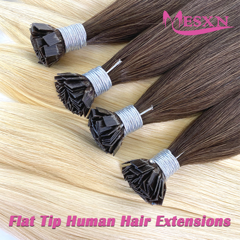 MESXN フラットチップヘアエクステンション 100% 本 - Hair Care Tips のレビューと価格