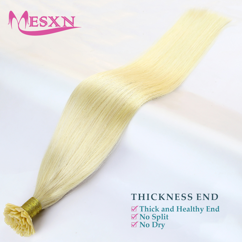 MESXN フラットチップヘアエクステンション 100% 本 - Hair Care Tips のレビューと価格