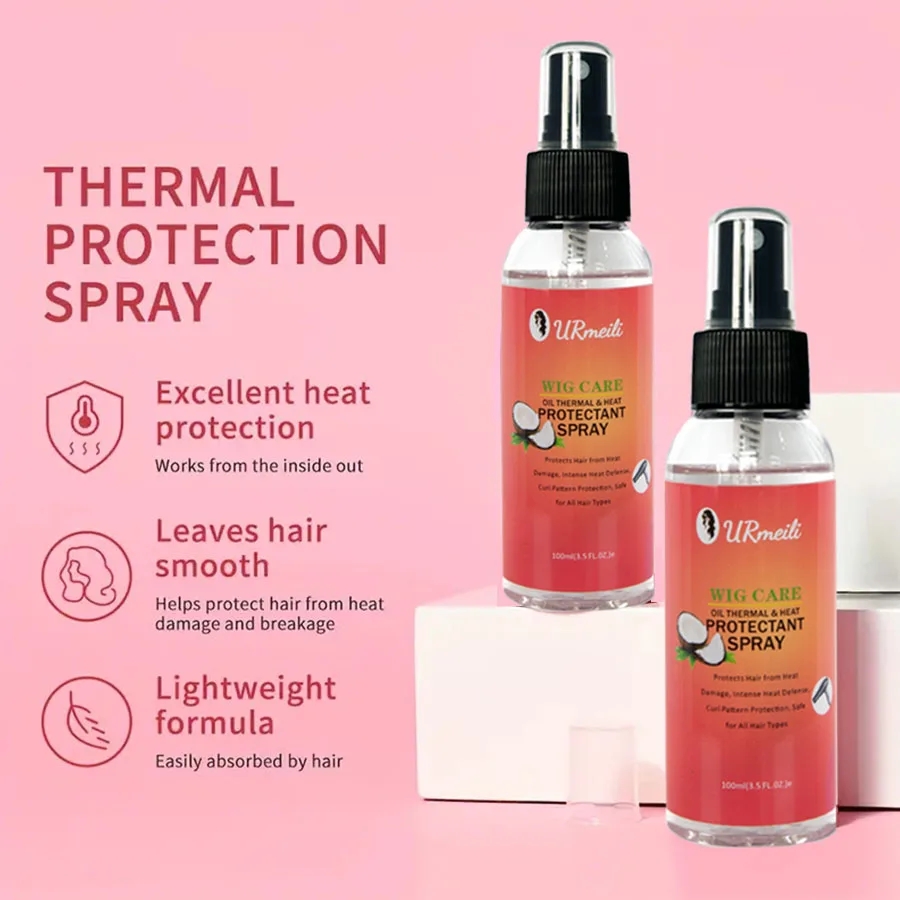 100mlココナッツオイルヒートプロテクトスプレー（ウィッグ - Hair Care Heat Protectant のレビューと価格