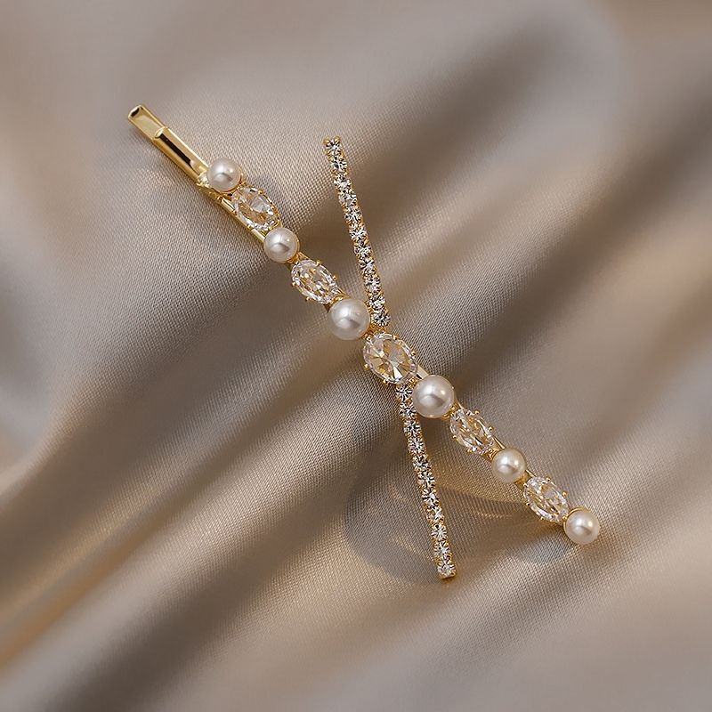 女性と女の子のためのパールメタルヘアクリップ、クリスタルヘア - Bobby Pin Bulk のレビューと価格