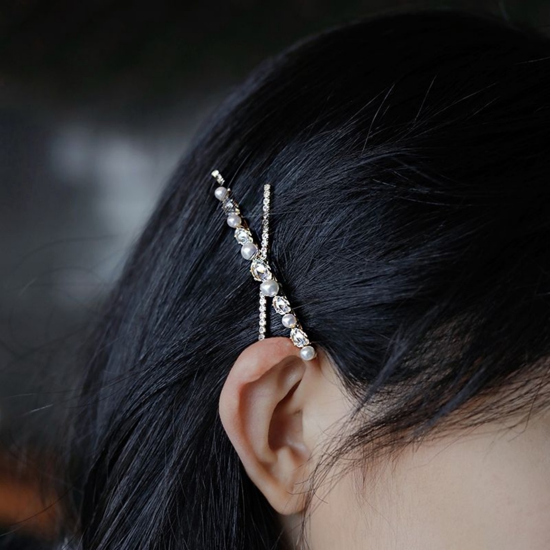 女性と女の子のためのパールメタルヘアクリップ、クリスタルヘア - Bobby Pin Bulk のレビューと価格