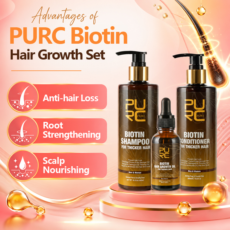 PURC ビオチン育毛オイルシャンプーコンディショナーセット - Argan Oil Treatment のレビューと価格