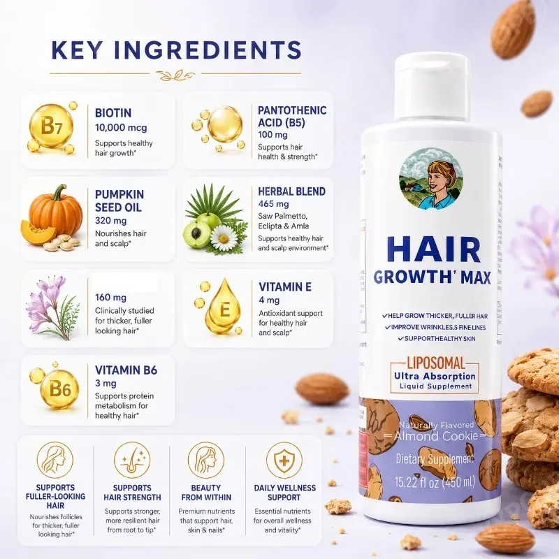女性のための育毛MAXリポソーマル（ビオチン10000mcg - Hair Care Vitamin のレビューと価格