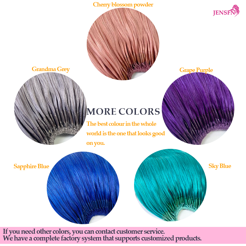 Jenfn-自然な髪のエクステンション,2色の人間の髪の毛, - Hair Care Tips のレビューと価格